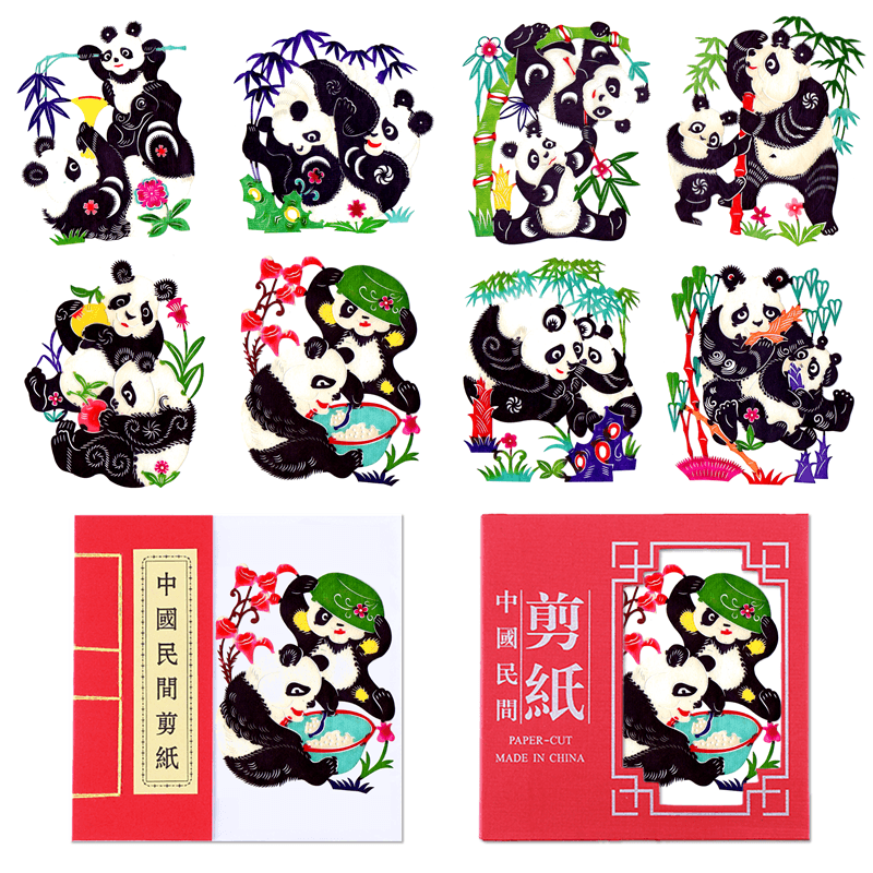Chinese Traditional Elements Dyed Color Zodiac Paper-cut Art Finished Product — style photo