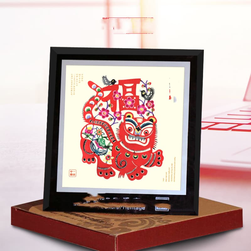 Paper-cut Mirror Frame Ornaments Paper-cut Painting Works Chinese Style — view 6