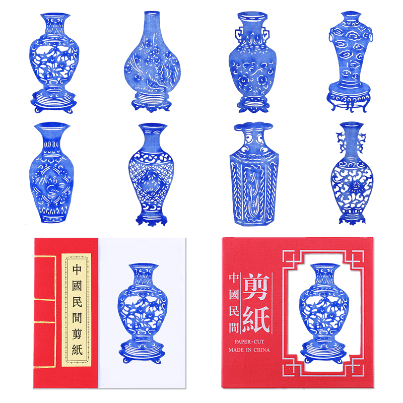 Chinese Traditional Elements Dyed Color Zodiac Paper-cut Art Finished Product — style photo