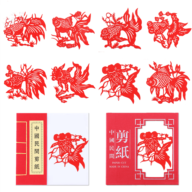 Chinese Traditional Elements Dyed Color Zodiac Paper-cut Art Finished Product — style photo