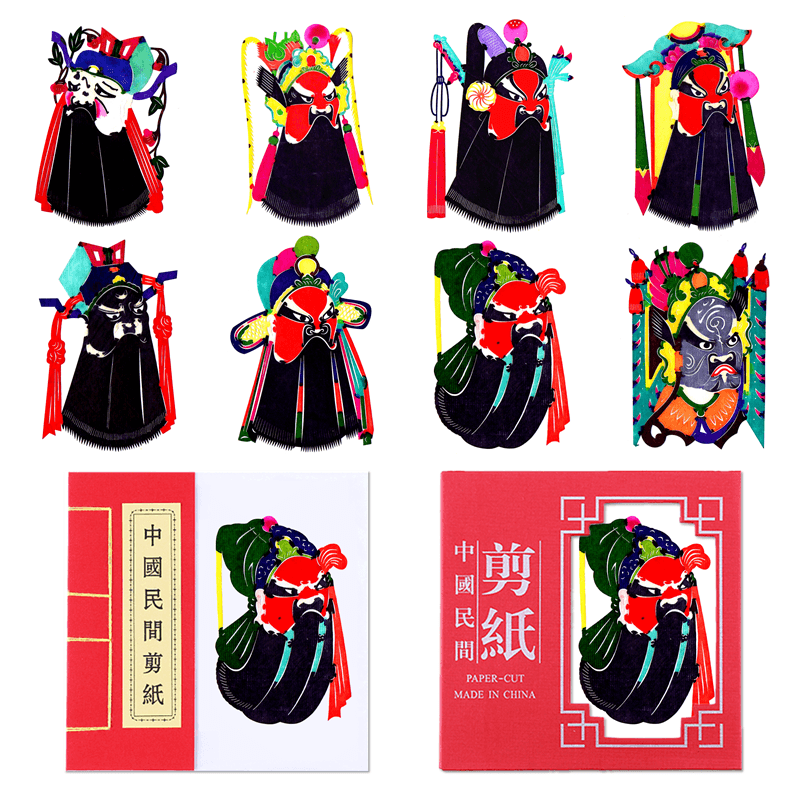 Chinese Traditional Elements Dyed Color Zodiac Paper-cut Art Finished Product — style photo