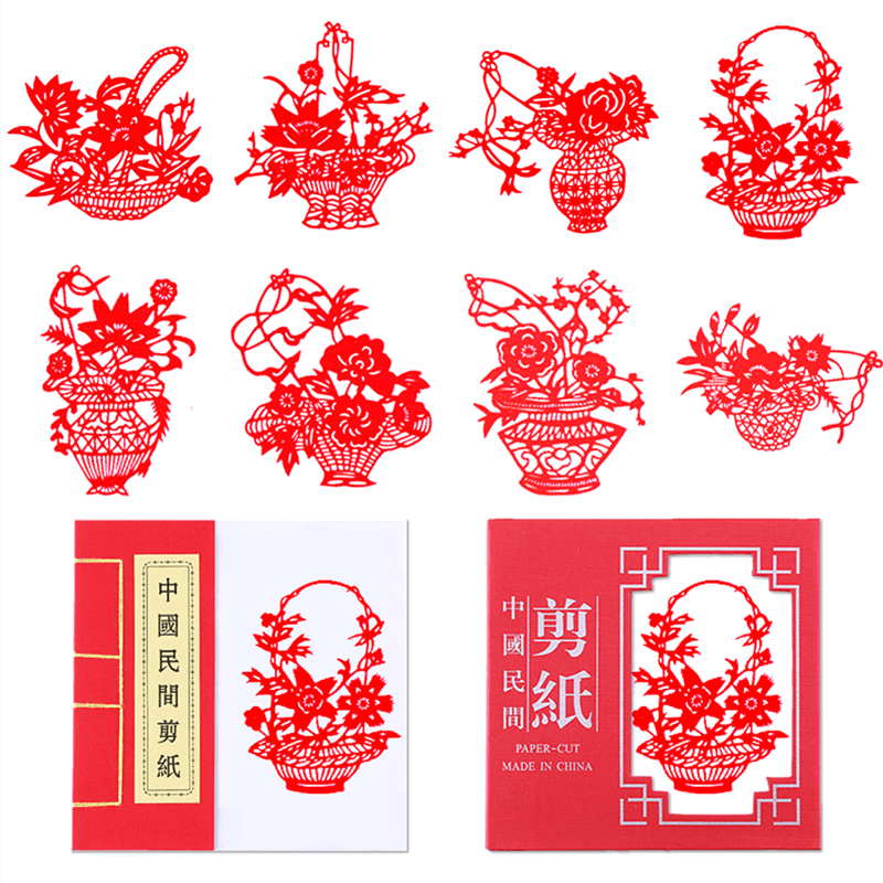 Chinese Traditional Elements Dyed Color Zodiac Paper-cut Art Finished Product — style photo